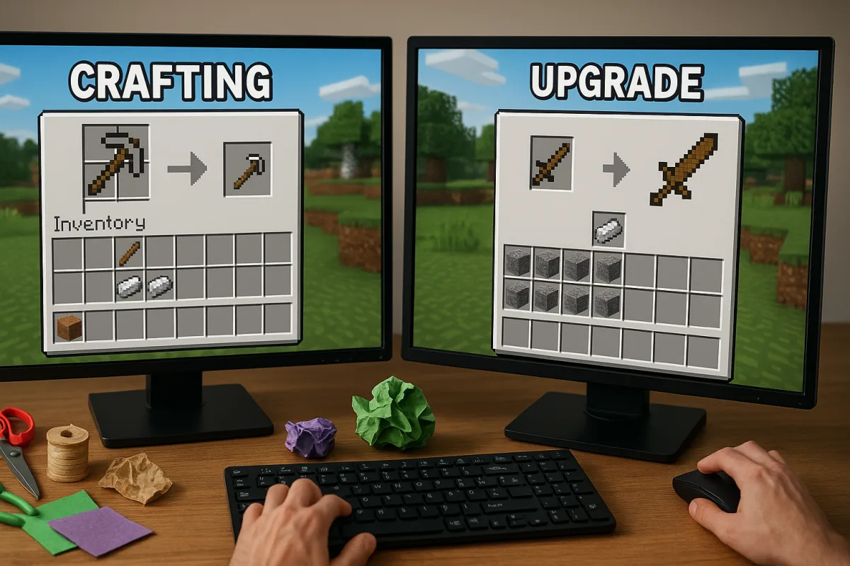 Che differenza c’è tra crafting e upgrade nei giochi sandbox? Rischi di spreco da evitare assolutamente